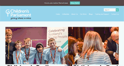 Desktop Screenshot of childrensparliament.org.uk