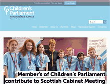 Tablet Screenshot of childrensparliament.org.uk